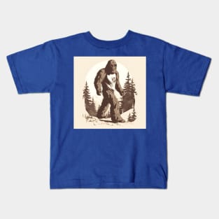 Dope Sasquatch in Nature Kids T-Shirt